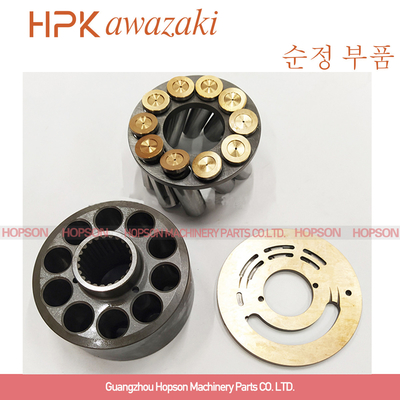 KX121-2 ชิ้นส่วนปั๊มหลักของรถขุดไฮดรอลิก PSVD2-21 แผ่นวาล์ว Piston Shoe Set