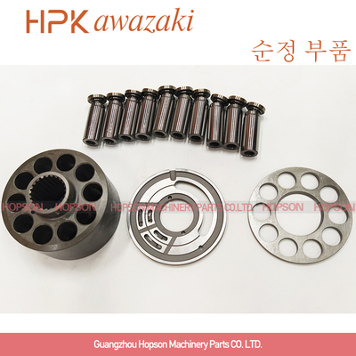 KX121-2 ชิ้นส่วนปั๊มหลักของรถขุดไฮดรอลิก PSVD2-21 แผ่นวาล์ว Piston Shoe Set